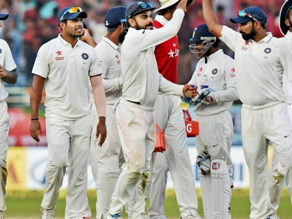First Test: Pandya, Shami help India post 600/10 vs Sri Lanka | पहिली कसोटी : लंका फॉलोआॅनच्या छायेत